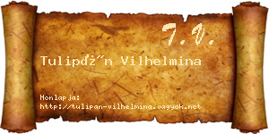 Tulipán Vilhelmina névjegykártya